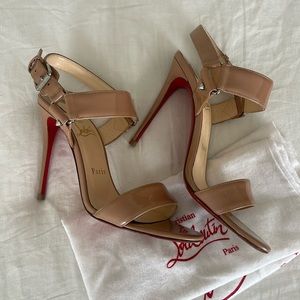 CHRISTIAN LOUBOUTIN Nude Sova 100mm size 37